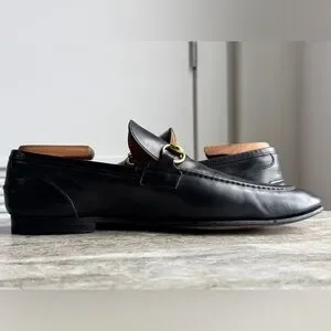 Gucci | Shoes | Gucci Jordaan Horsebit Black Leather Loafer 